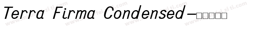 Terra Firma Condensed字体转换